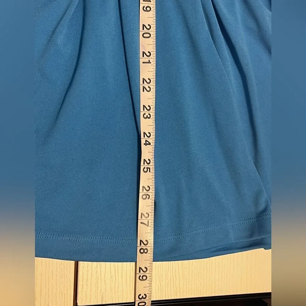 NWT Nicklaus girl blue sleeve dress Sz M (10-12)